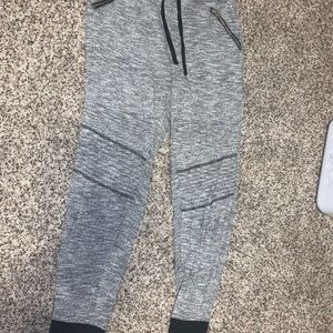 hollister zipper joggers